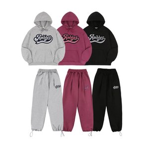 [Package Set] BIG AMBLER Hoodie&Sweat Pants SET-UP AHP1112 AP803 (3 Color)