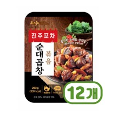 진주포차 순대곱창볶음 간편술안주 200g x 12개