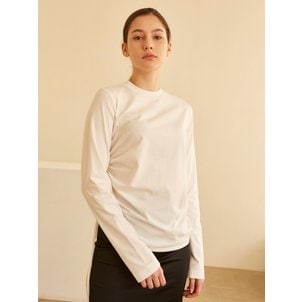 모한 19SS SIDE STRING SHIRRING TOP WHITE