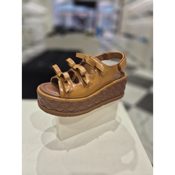 [여주점] Frangia ribbon sandals(camel)_DG2AM25031CML
