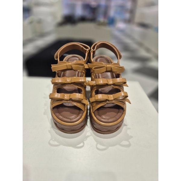 [여주점] Frangia ribbon sandals(camel)_DG2AM25031CML