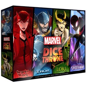 Marvel Dice Throne : 4 영웅 상자 (Scarlet Witch, Thor, Loki, & Spider-Man)