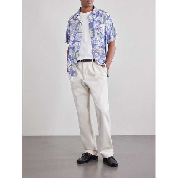 하트퍼드 트렁크 스트레이트 레그 플리츠 코튼 우븐 팬츠 46376663163009504