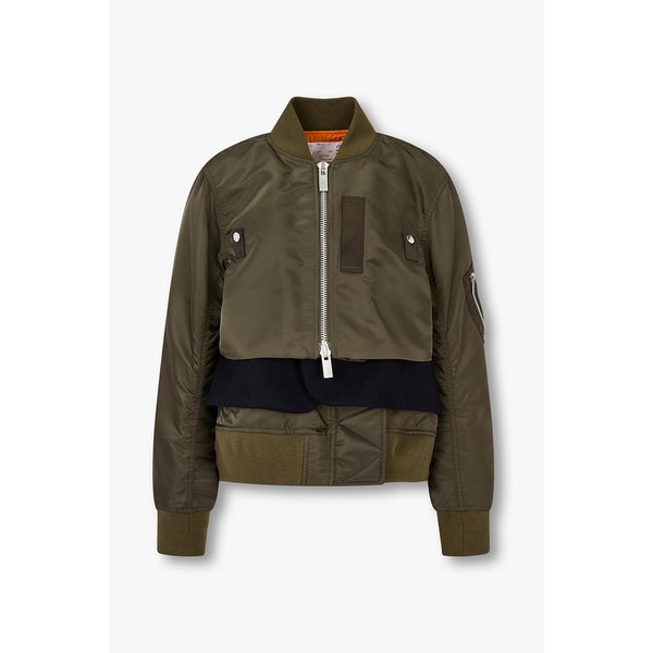 여성 멜턴 패치 나일론 트윌 블루종 6415301507000