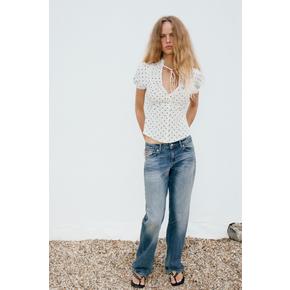 ZARA 자라 리본 포플린 탑 4772 021 070