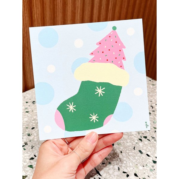 양말 트리_미니 포스터 (art poster)