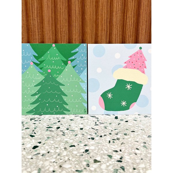 양말 트리_미니 포스터 (art poster)