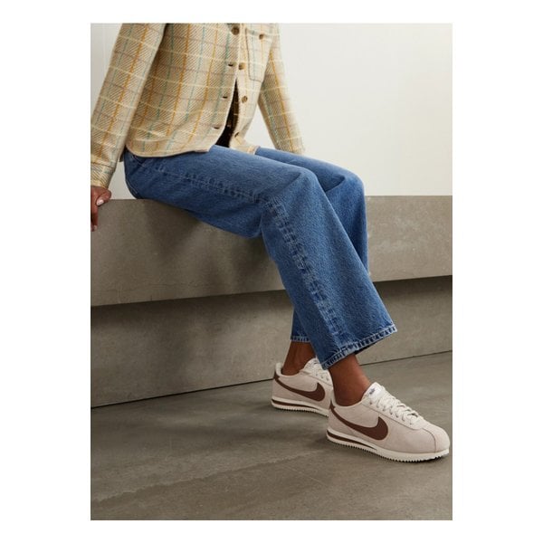 코르테즈 가죽 트리밍 스웨이드 스니커즈 화이트 46376663162986468