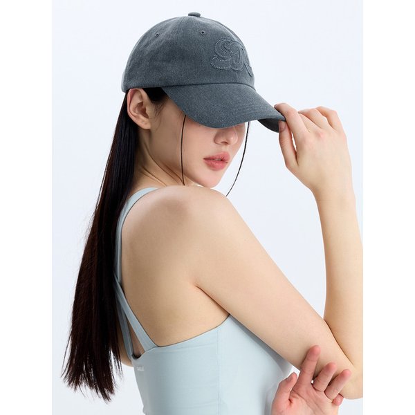 코튼 로고 피그먼트 캡