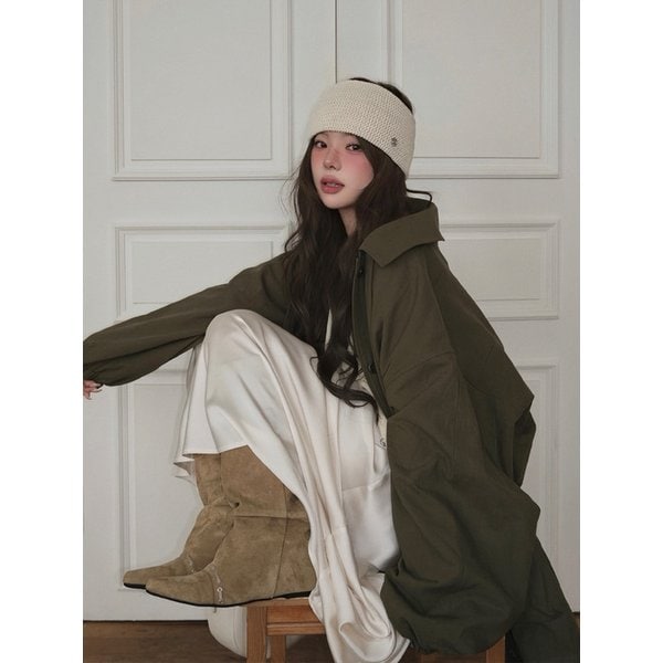 Linen Blend Utility Field Jacket_CTO155(Khaki)