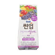 매일유업 썬업 과일 야채 샐러드 퍼플 200ml 72개