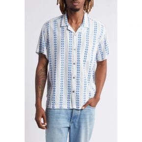 5052479 Obey Harmony Floral Stripe Camp Shirt