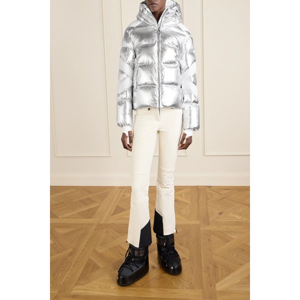 퓨잡 샤를로이 후드 퀼티드 패딩 메탈릭 쉘 재킷 46376663162956737