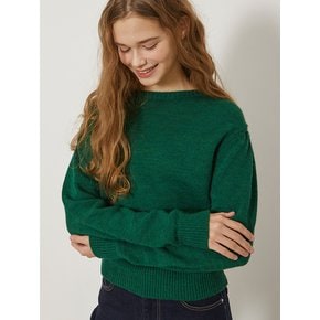 Alpaca Wool Blend Volume Sleeve Knit Top SZALKN7