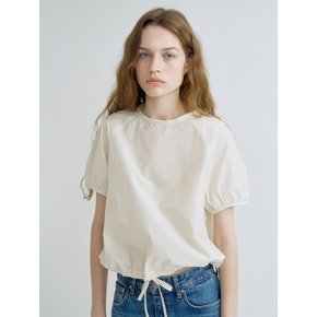 S Raglan Sheer Blouse_Cream