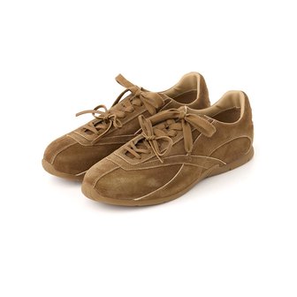 디앤에스알 우먼 로우컷 스웨이드 스니커즈 브라운