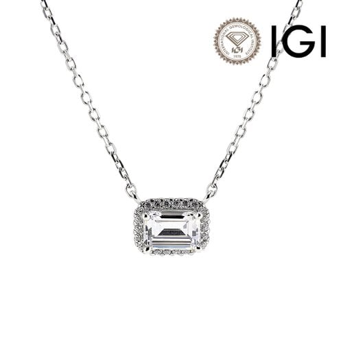 IGI 1.01ct E VS1 14k 랩다이아몬드 1캐럿 래디언컷 펜던트