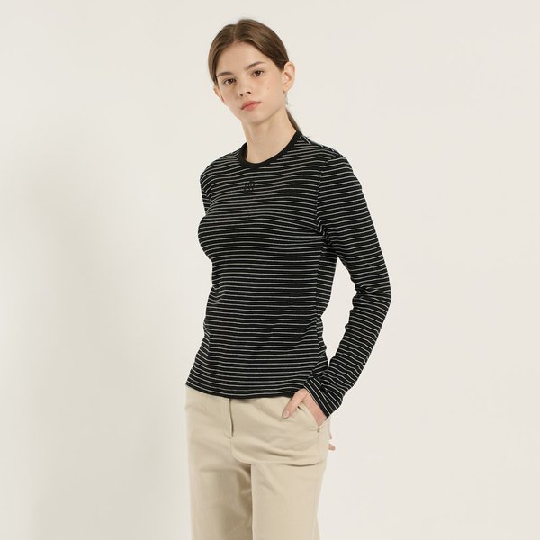 [여주점] 스트라이프 긴팔 티셔츠 B5C7X408