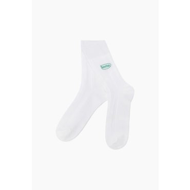 베네통 앵클 자수 골지 양말 BCSO03541