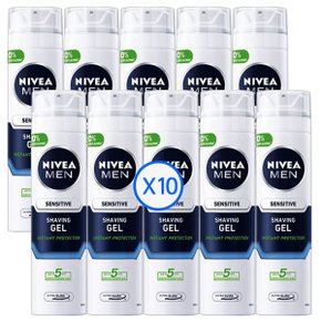 남성면도용폼 센서티브 쉐이빙젤 200ml x 10개