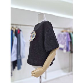데님패치 빈티지워싱 반팔티셔츠 SH05TS602