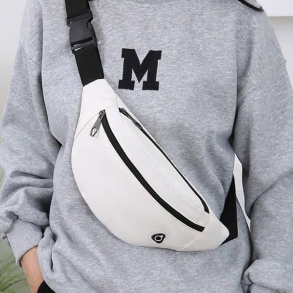 [옷자락] 남녀공용 스포츠 힙색 포켓 크로스백