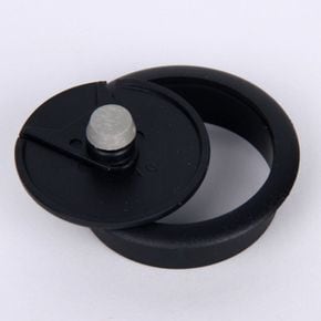 회전형 블랙 53mm 홀캡 전선캡