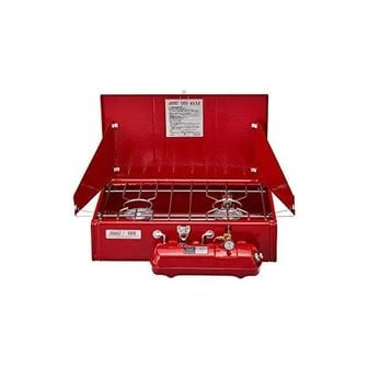  일본 콜맨 버너 스토브 Coleman 120th Anniversary 413H 2 Burner Stove Red 1461442