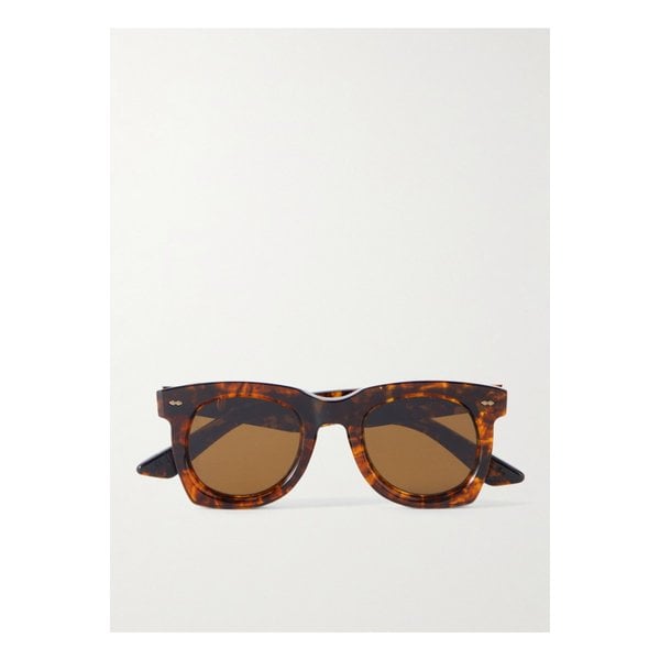 에바 스퀘어 프레임 톨토이즈셸 아세테이트 선글라스 브라운 1647597360273272