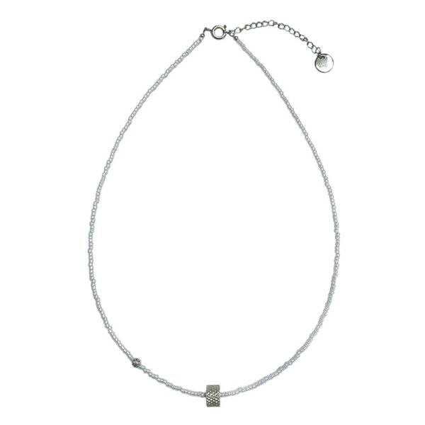 wander wheel necklace(silver)
