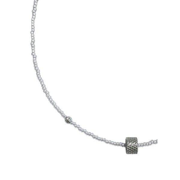 wander wheel necklace(silver)