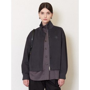 cation cotton blouson_smoke