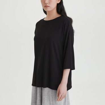 JAJU 25 S/S  JAJU  여 레이온 스트레치 5부 라운지 티셔츠    J205201004