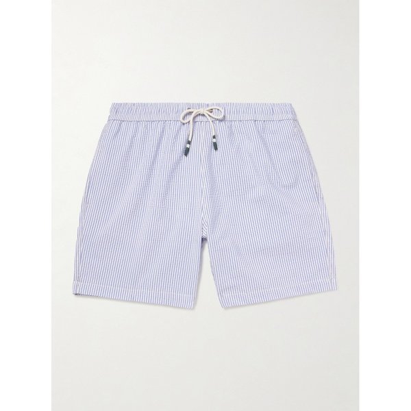 하트퍼드 슬림핏 미드 렝스 스트라이프 시어서커 스윔 쇼츠 46376663162978225