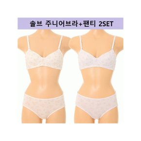 학생선물추천 주니어3단계 와이어 편한 어린이 청소년 브라+팬티 2SET SBRJ233 P.._P300341017