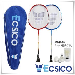 [엑시코] 나노파워텍 E-2200 입문용 배드민턴 라켓세트 일체형 (가방+셔틀콕2입)