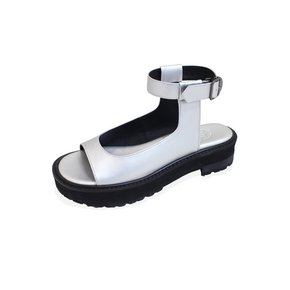 [VEGAN TIGER x Finoacinque] Ankle strap platform sandals_silver