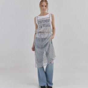 Lace Vail Layered Dress_Gray