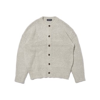 아더피츠 수플레 세미오버 니트 가디건 (그레이)