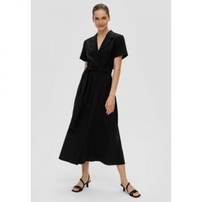 4619484 S.Oliver BLACK LABEL KURZARM MIT BINDEBAND - Shirt dress schwarz