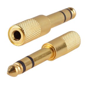 6.3mm 스테레오 수 to 3.5mm 스테레오 암 TRS 오디오 변환 젠더