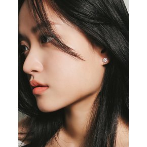 솔리테어 6프롱 큐빅 귀걸이[5 SIZE]