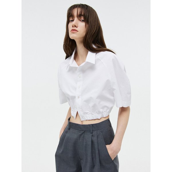 white raglan half sh