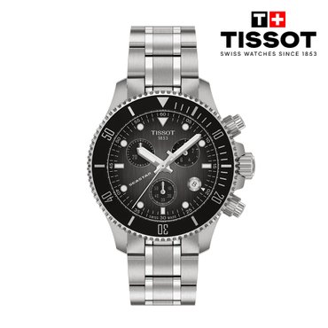 티쏘 [본사직영][New] 씨스타 1000 쿼츠 크로노그래프 38mm T120.217.11.061.00