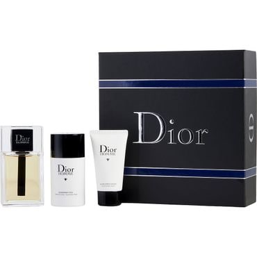 DIOR 디올 옴므 세트 오드뚜왈렛 100ml, 에프터쉐이브 밤 50ml, 데오드란트 스틱 알콜 프리 76ml