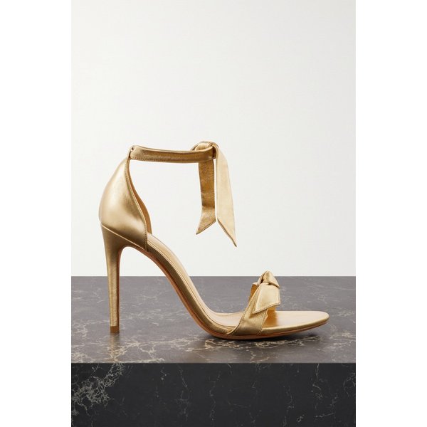 Clarita Bow-embellished Metallic Leather Sandals 골드 1647597284214728