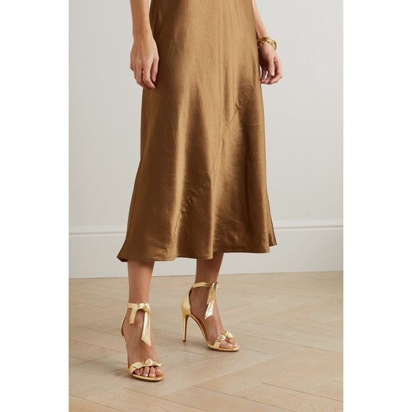 Clarita Bow-embellished Metallic Leather Sandals 골드 1647597284214728