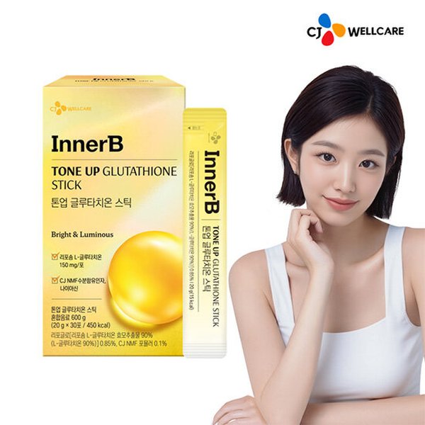 [사은품증정][CJ공식] 이너비 톤업 글루타치온 스틱 30포 1박스