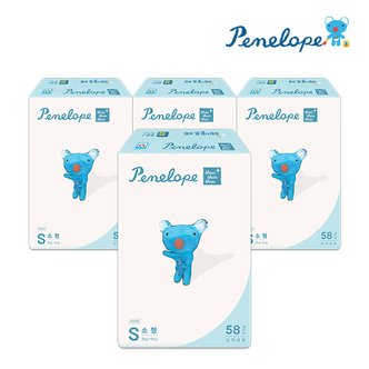 페넬로페 씬씬씬 플러스 밴드 기저귀 소형 (공용) 58매x4팩