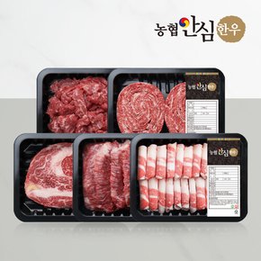 [농협안심한우] 1등급 소 한마리 세트 1kg +허브솔트 증정